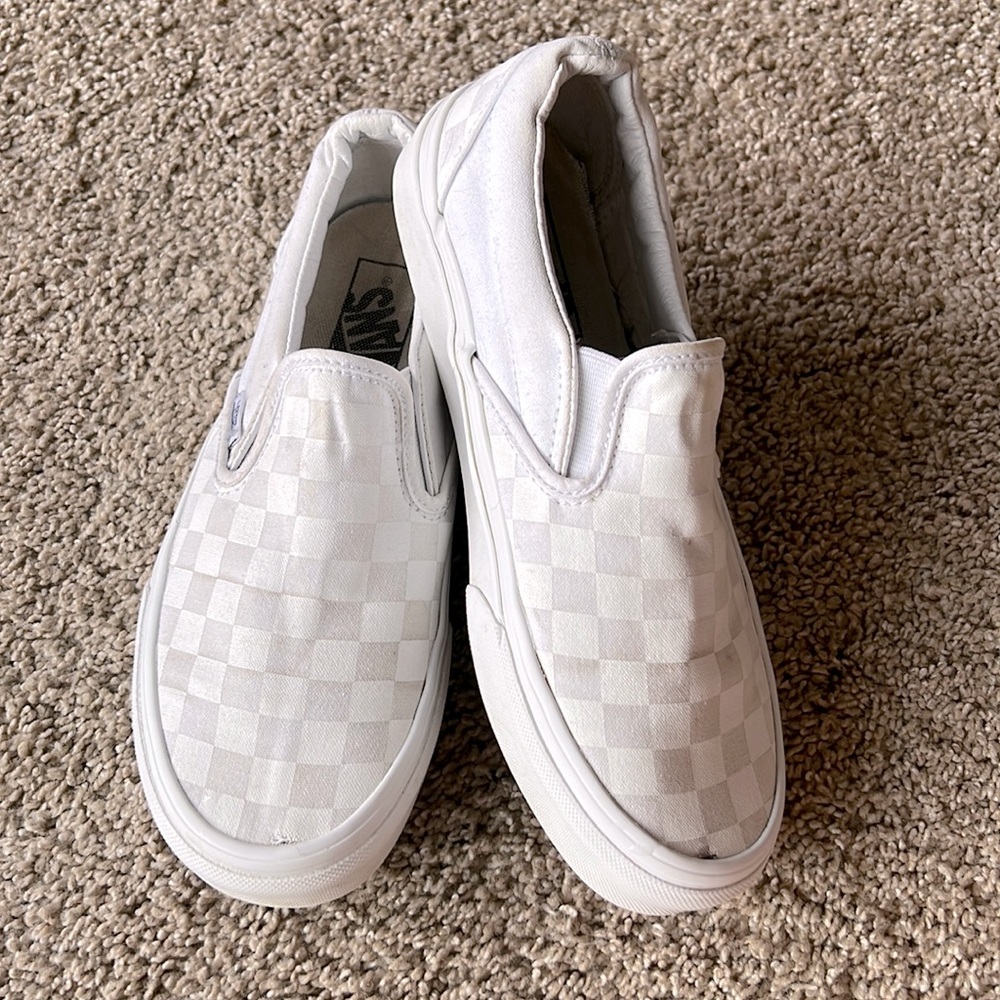 Slip On White Checker Vans